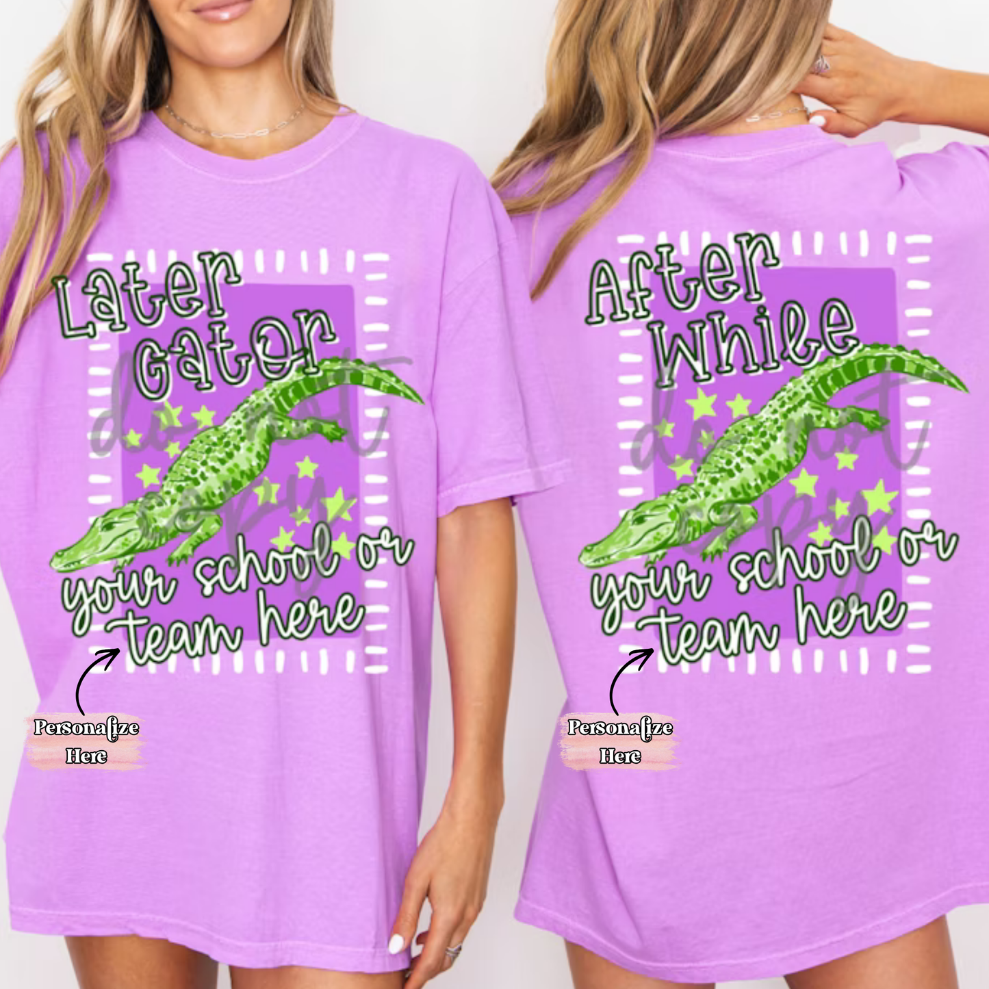 End Of School Later Gator - ‼️Fully Customizable Transfer‼️