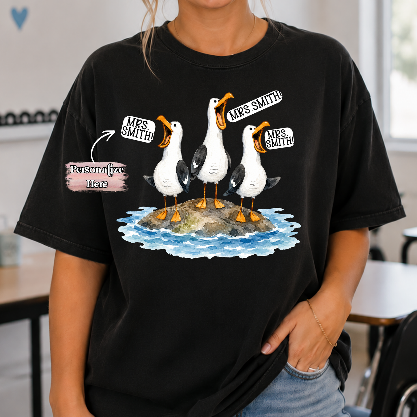 Teacher Annoying Seagull - ‼️Fully Customizable Transfer‼️