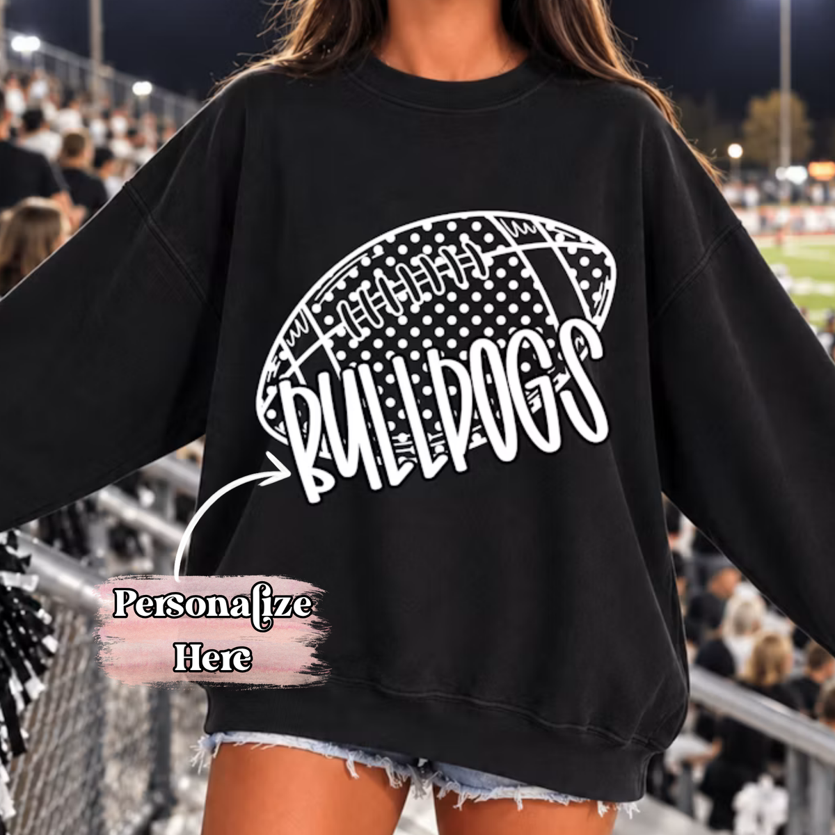 Polka Dot Football Mascot -‼️Fully Customizable Transfer‼️