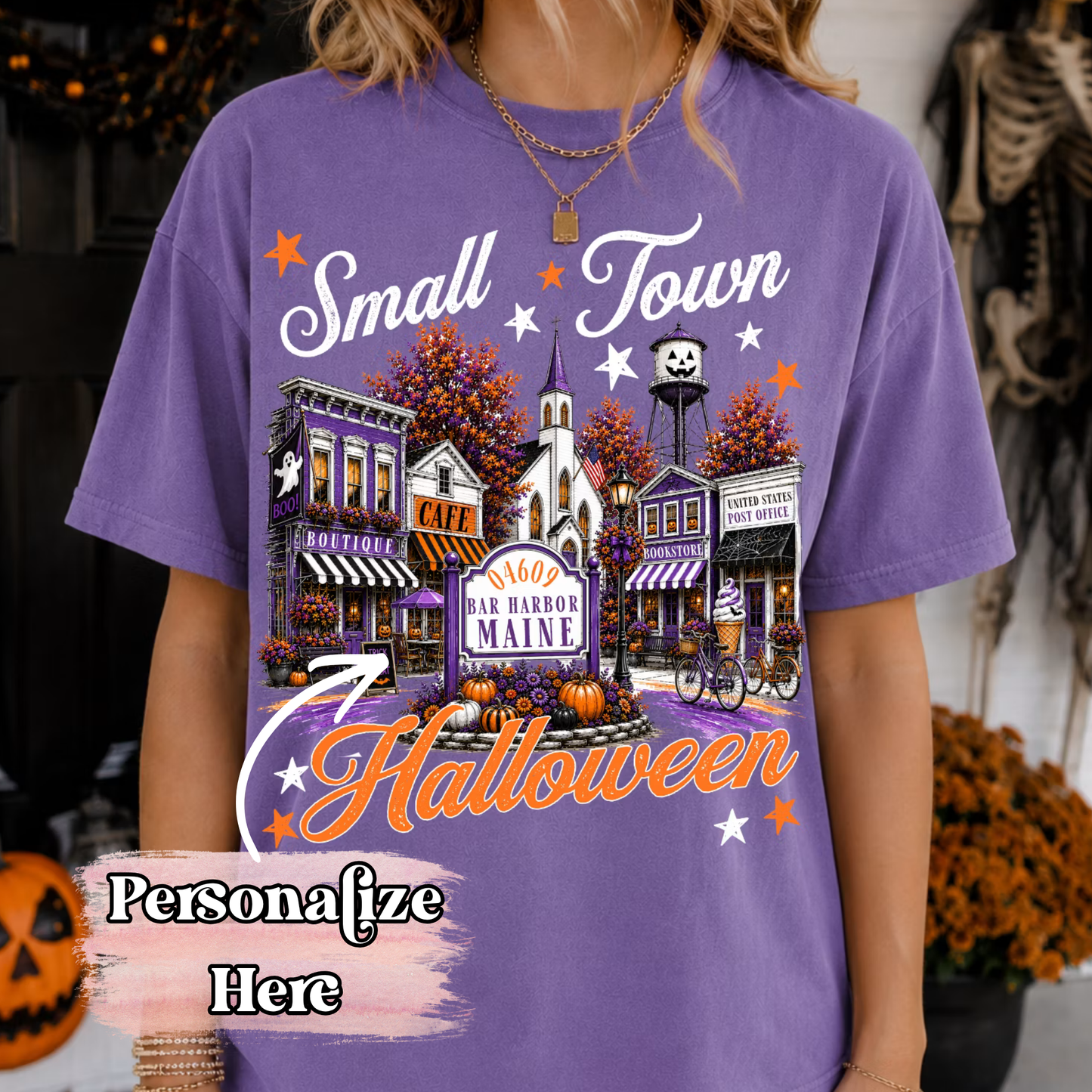 Small Town Halloween - ‼️Fully Customizable Transfer‼️