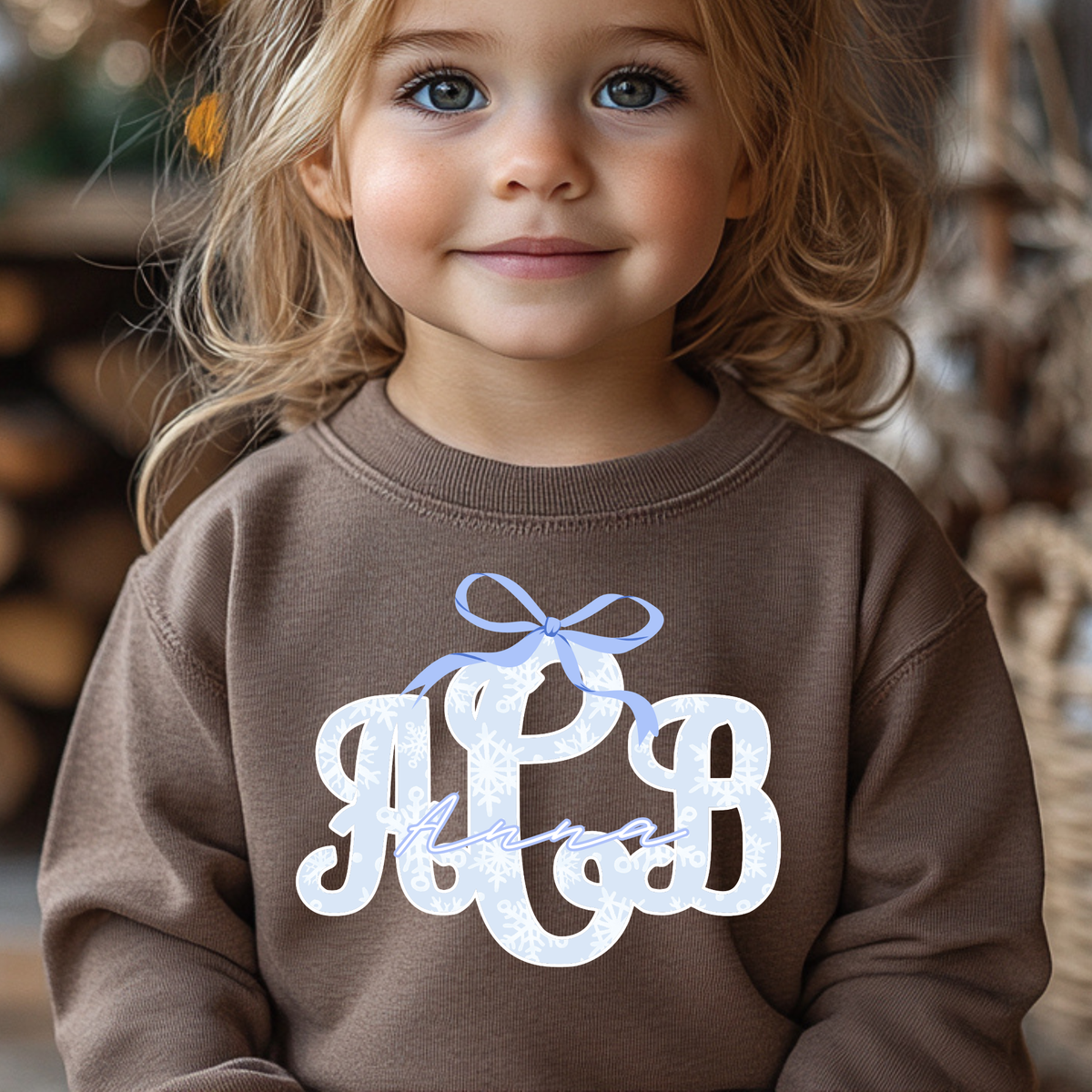 Coquette Snowflake - Custom Monogram Transfer