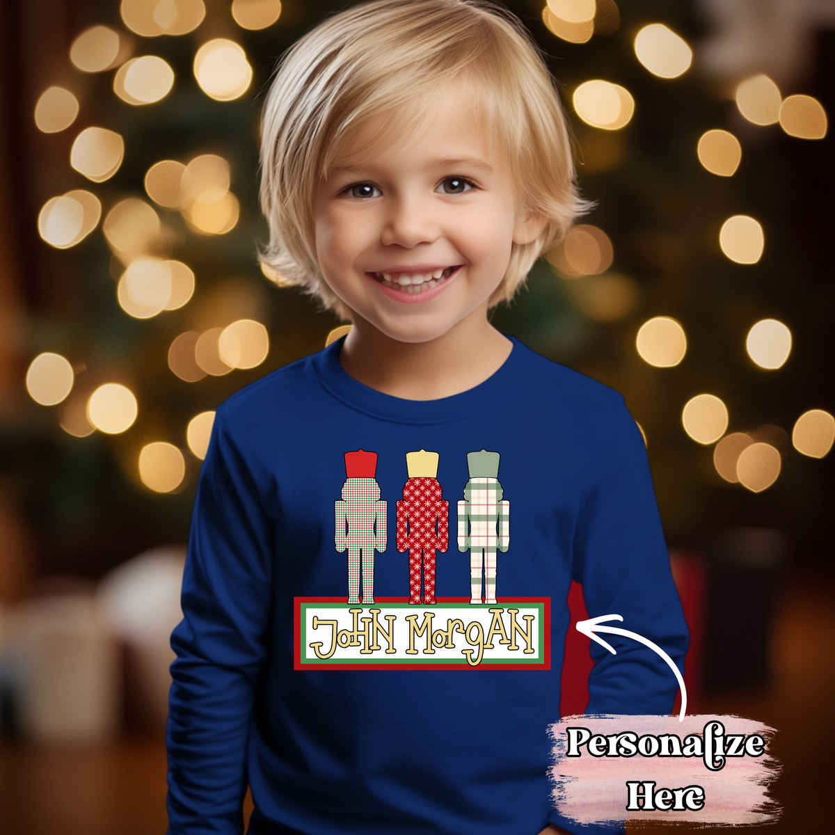 Preppy Nutcracker Nameplate - ‼️Fully Customizable Transfer‼️