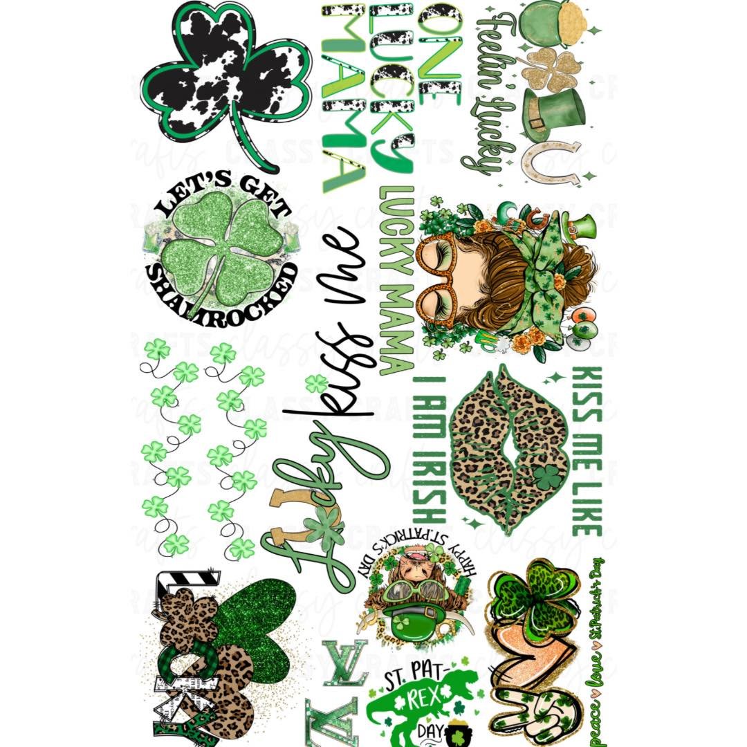 St. Patricks Day - 30x48 - PRE MADE GANG SHEET