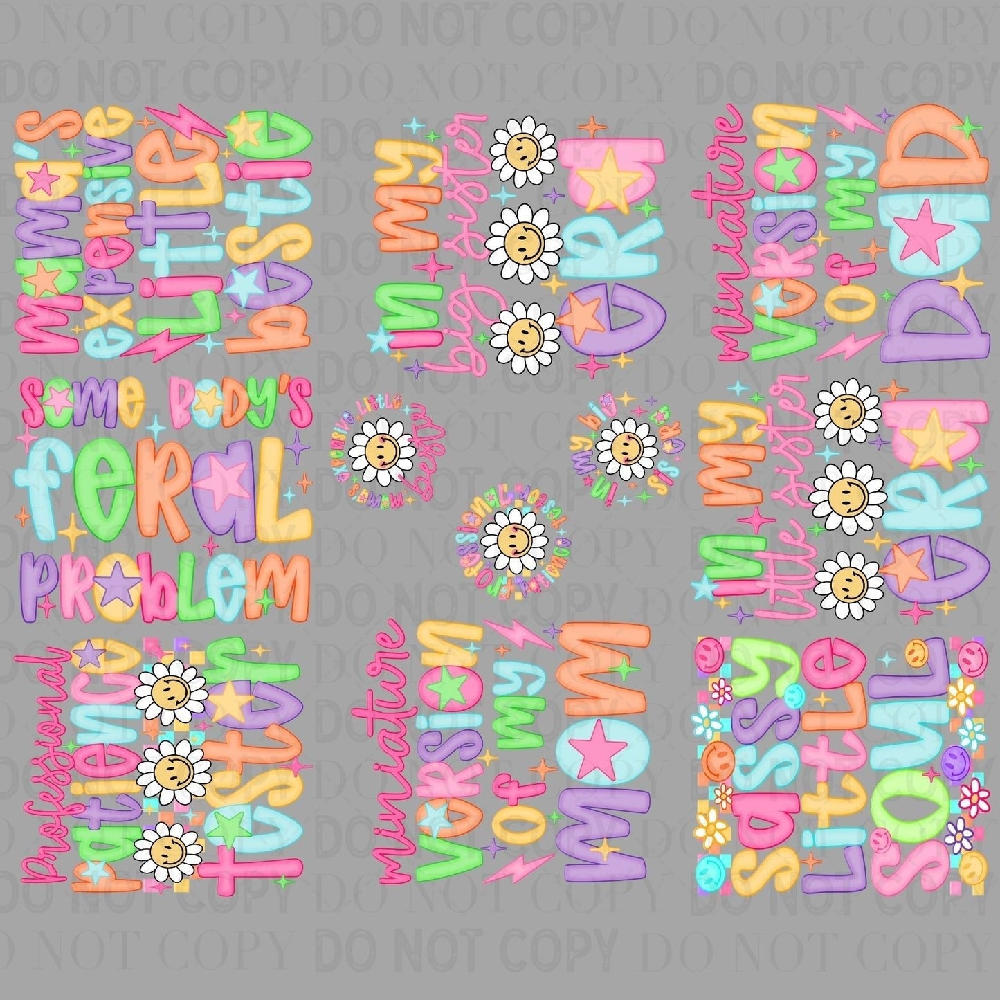 Professional Patience Tester 30x24 - PREMADE GANG SHEET