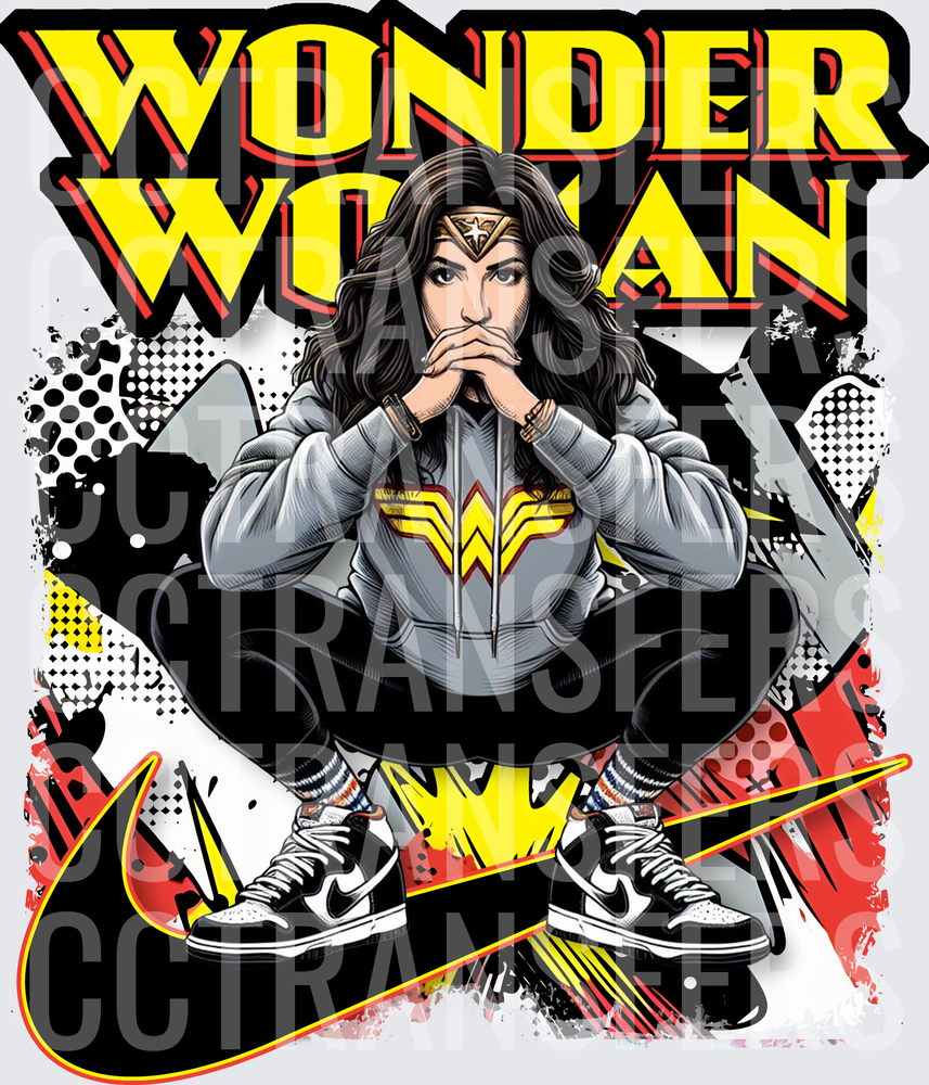 Woman Streetwear Sneaker Squat Graphic (DTF)