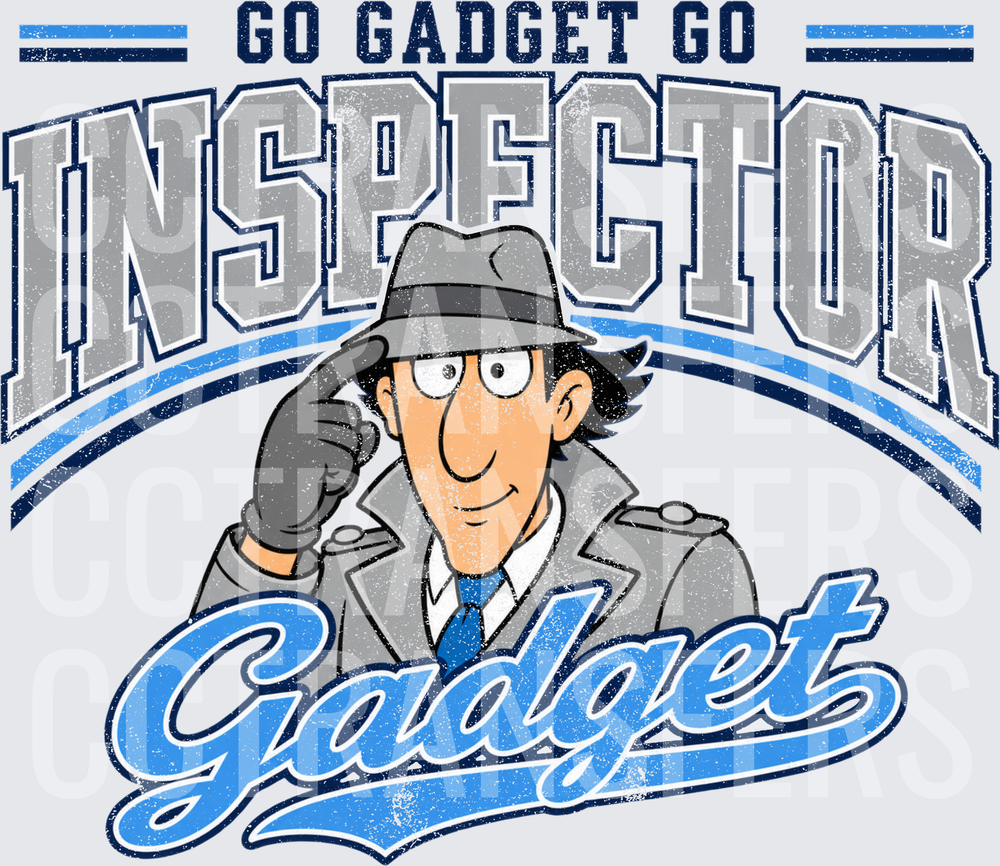 Go Gadget Go Inspector Gadget Varsity Style (DTF)