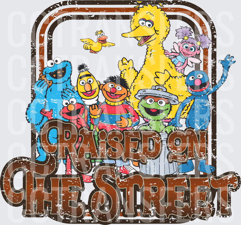 Raised On The Street Vintage Muppet Monster Gang (DTF)