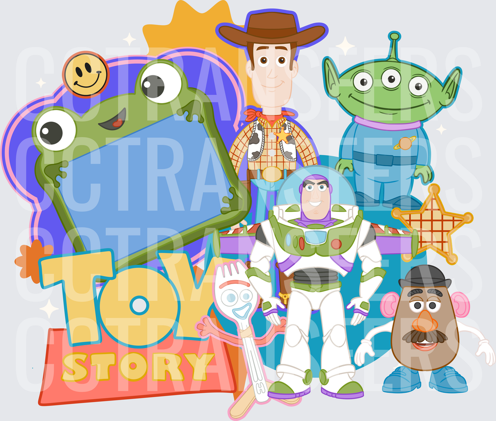 Toy Story Character Group Cartoon Graphic (DTF)