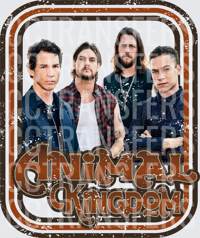 Animal Kingdom Cast Retro Vintage Badge Design (DTF)