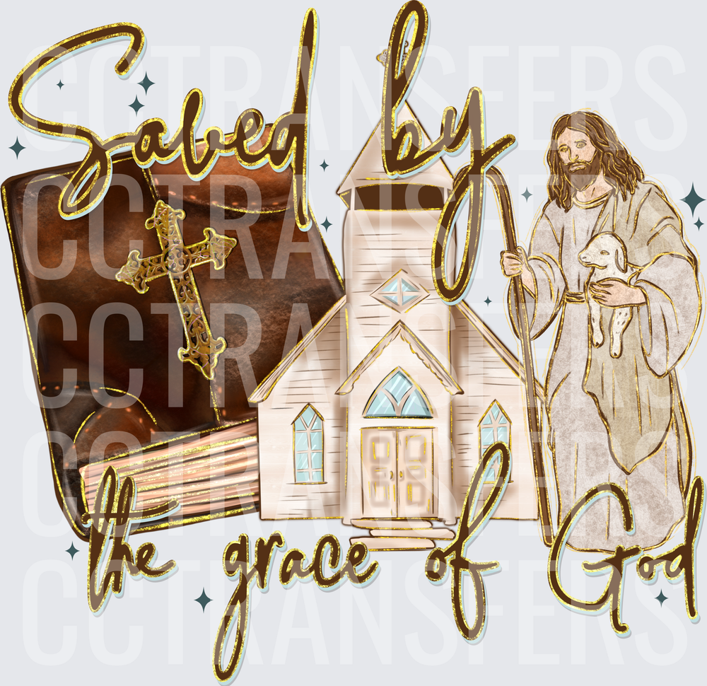 Saved By The Grace of God Bible Church Shepherd (DTF)