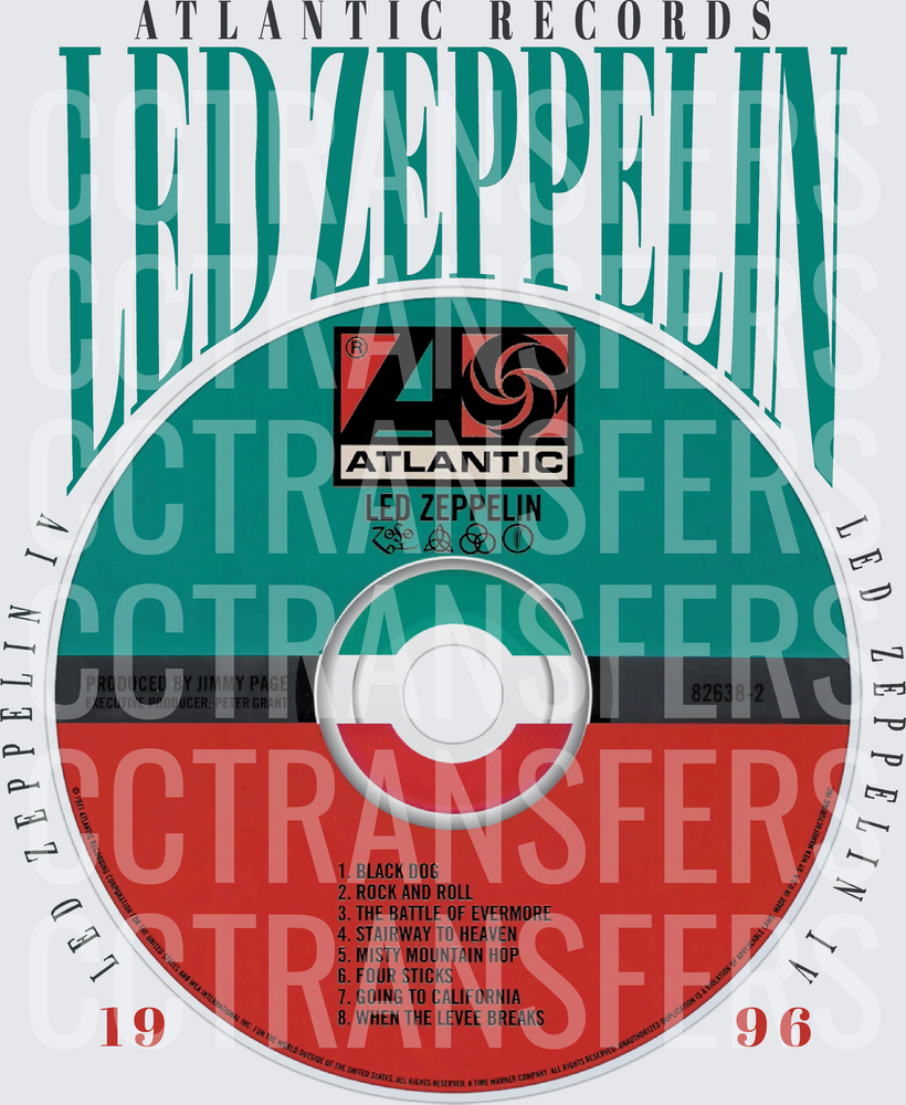 Classic Rock Band IV Album CD Typography 1996 (DTF)