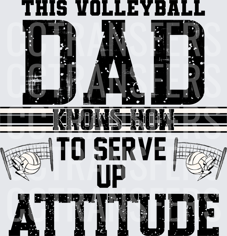 This Volleyball Dad Knows How To Serve Up Attitude (DTF)