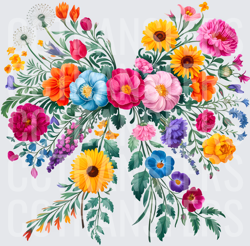 Vibrant Wildflower Botanical Bouquet Arrangement (DTF)