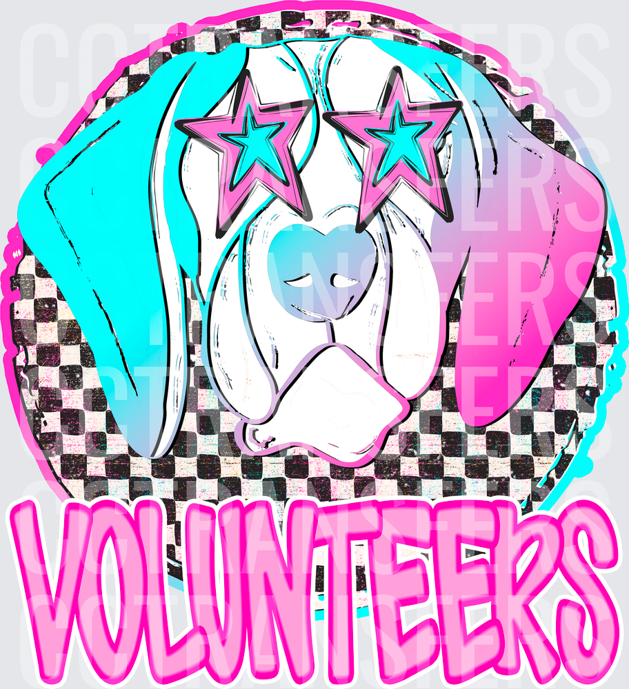Retro Pop Art Hound Dog Star Sunglasses Volunteers (DTF)
