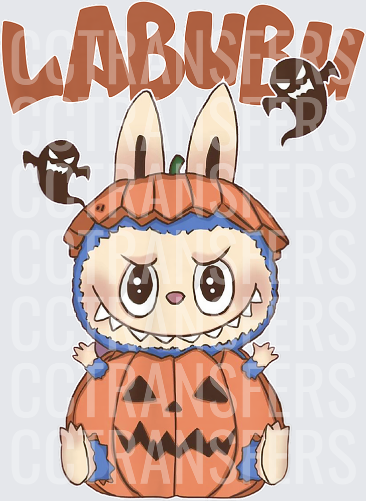 Labubu Halloween Pumpkin Monster Bunny with Ghosts (DTF)