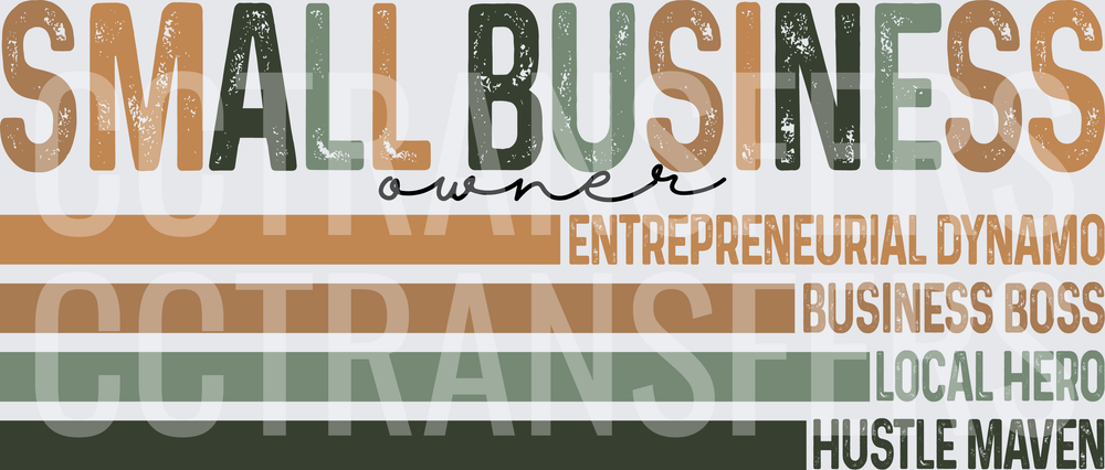 Small Business Owner Entrepreneurial Dynamo Hustle Maven (DTF)