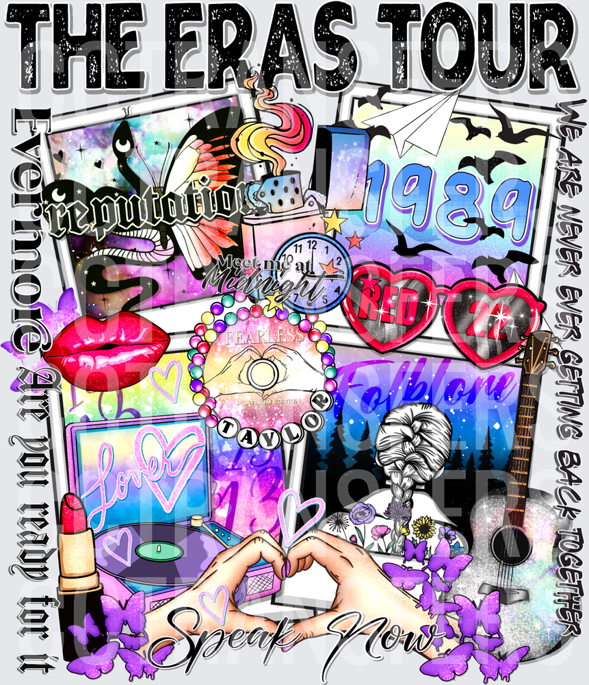 The Eras Tour Music Era Collage (DTF)