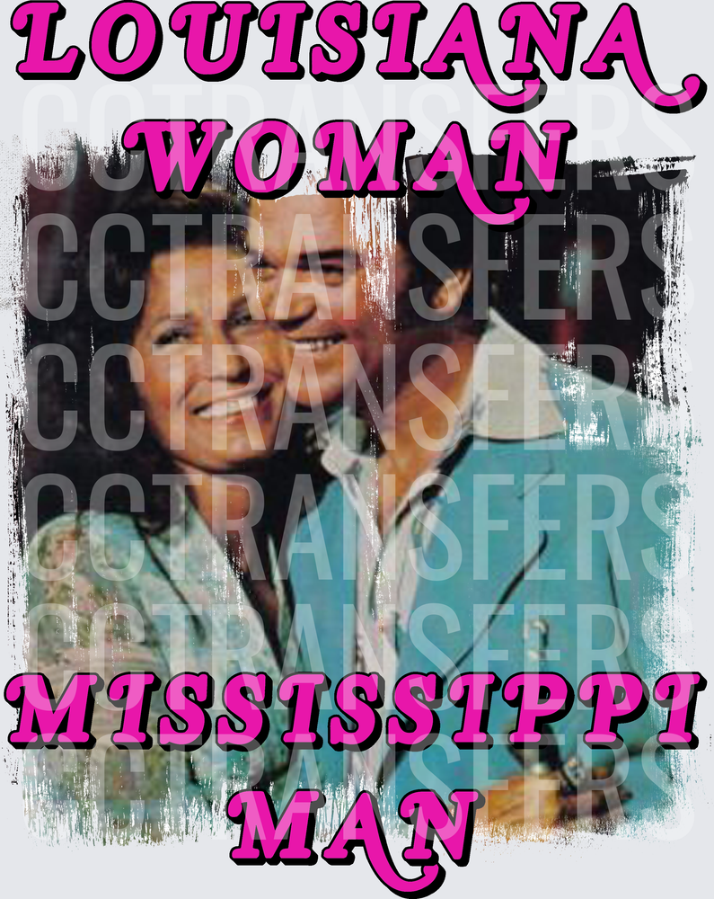 Louisiana Woman Mississippi Man Country Duo (DTF)