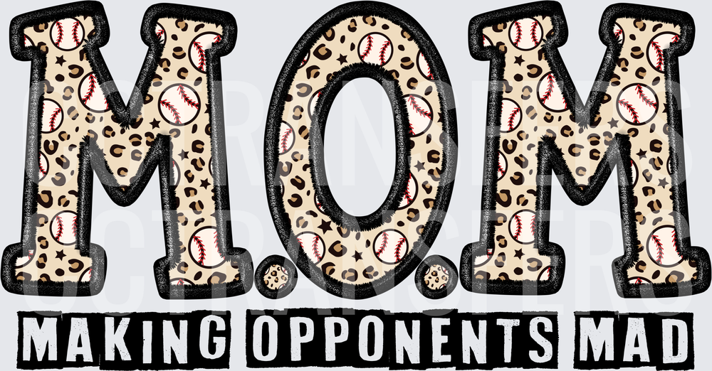 M.O.M. Making Opponents Mad Leopard Baseball (DTF)