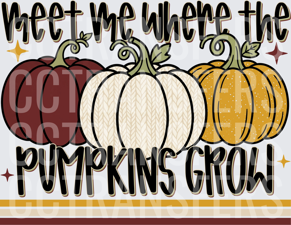 Meet Me Where The Pumpkins Grow Fall Trio (DTF)