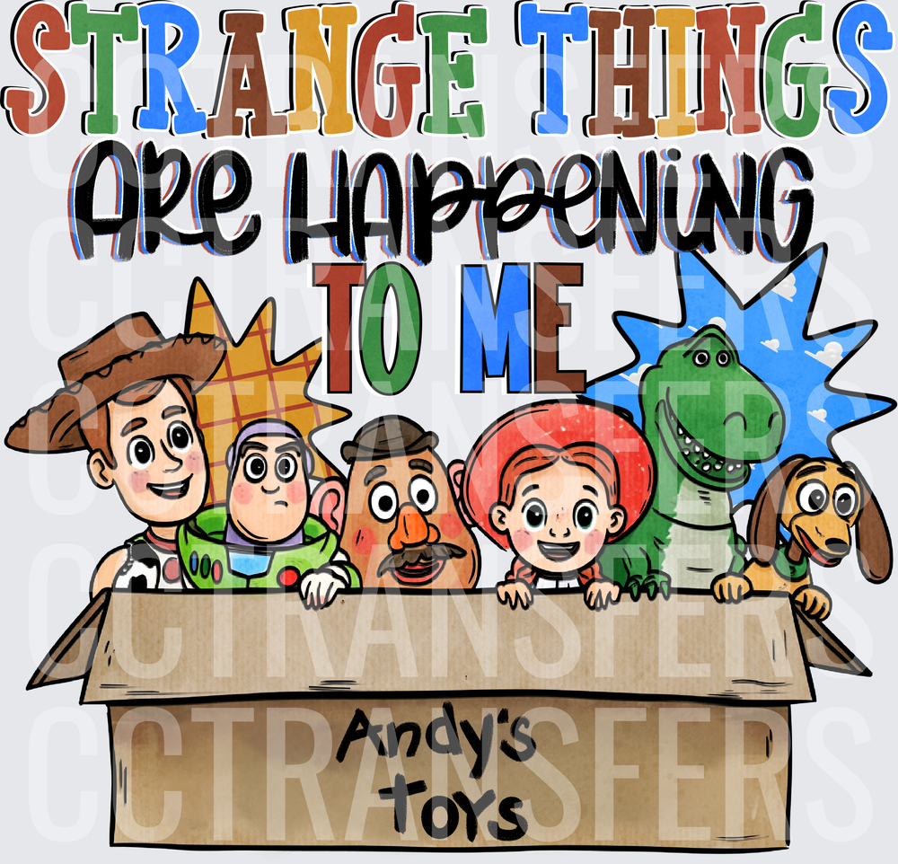 Strange Things Are Happening To Me Toy Box Characters (DTF)