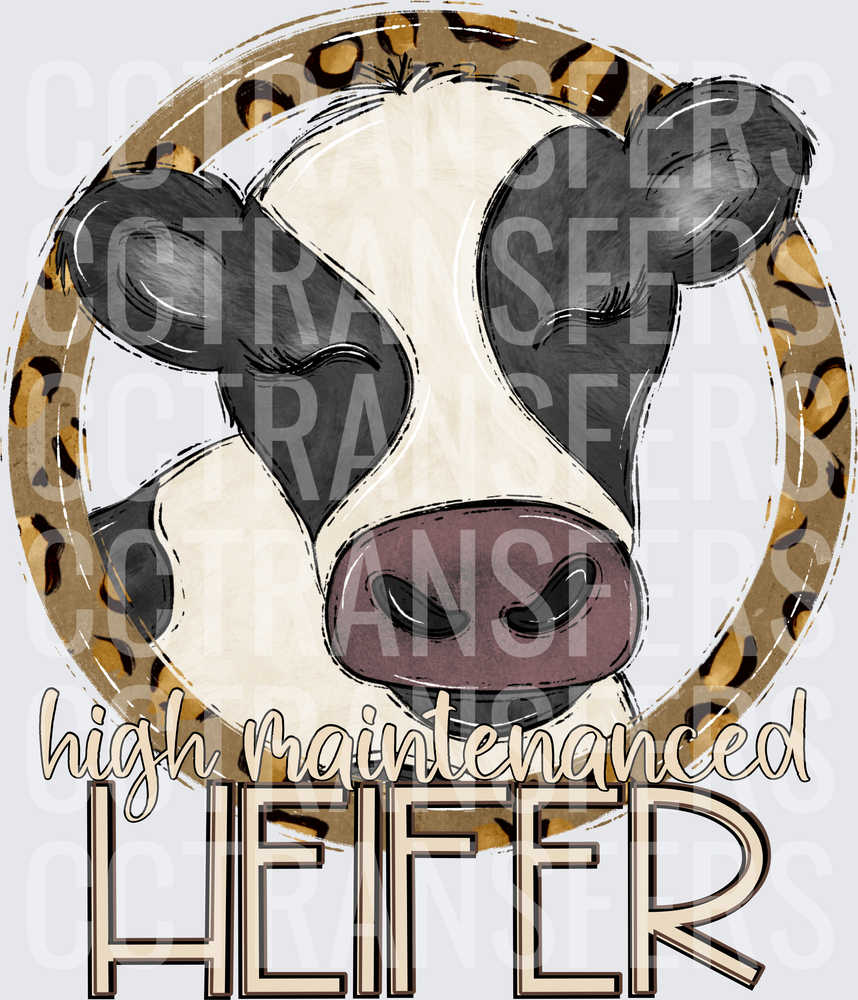 High Maintenanced Heifer Cow Leopard Circle (DTF)