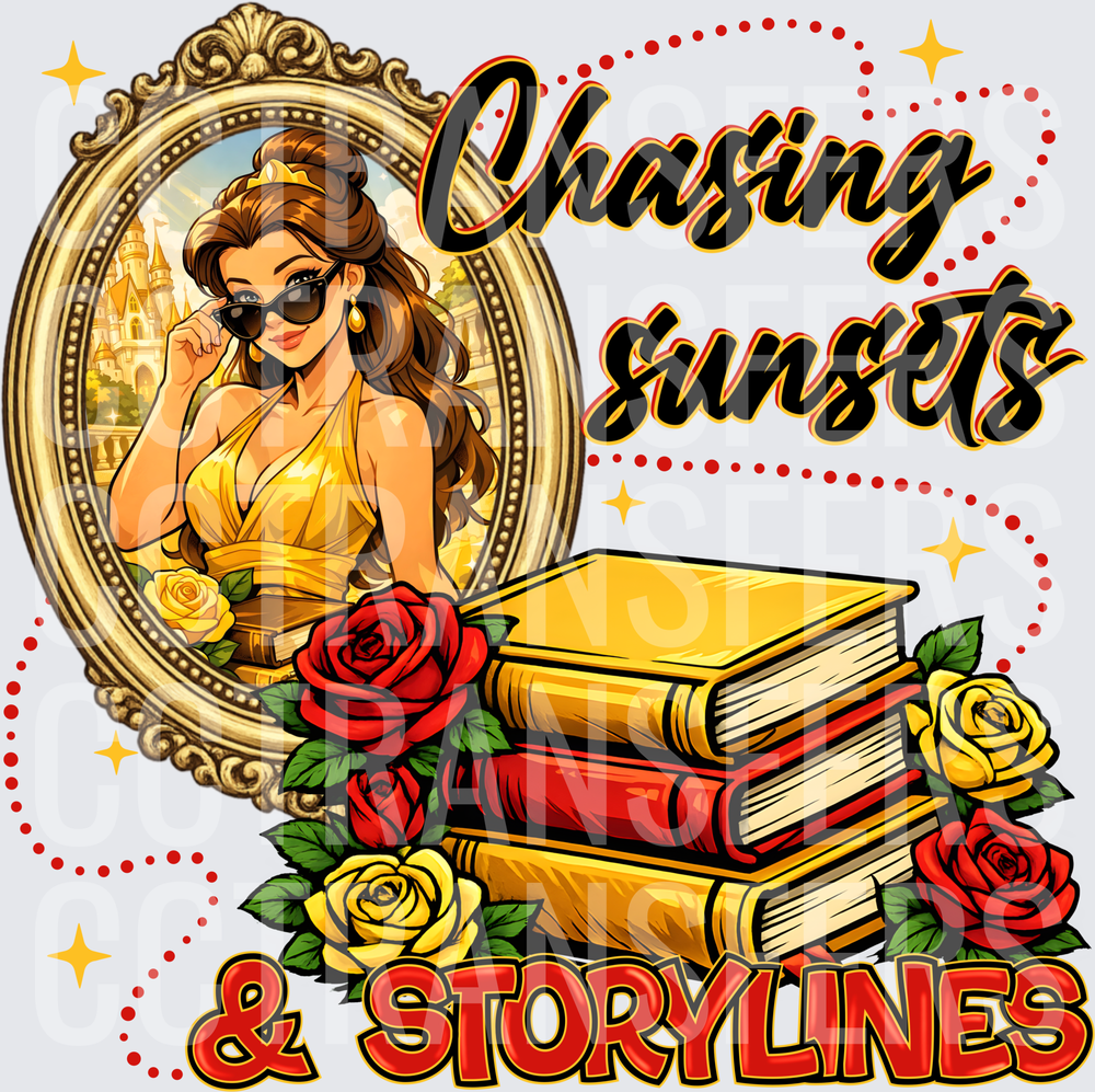 Chasing Sunsets & Storylines Bookish Princess DTF