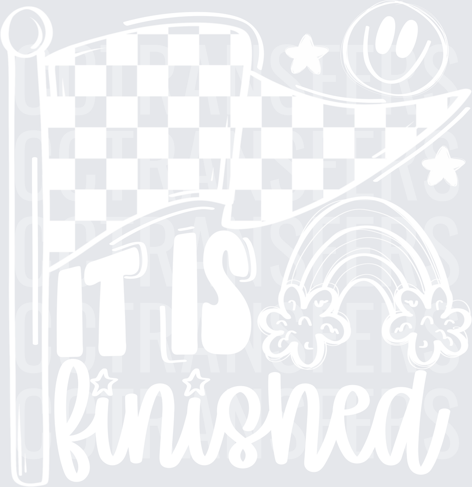 It Is Finished White Design (DTF)