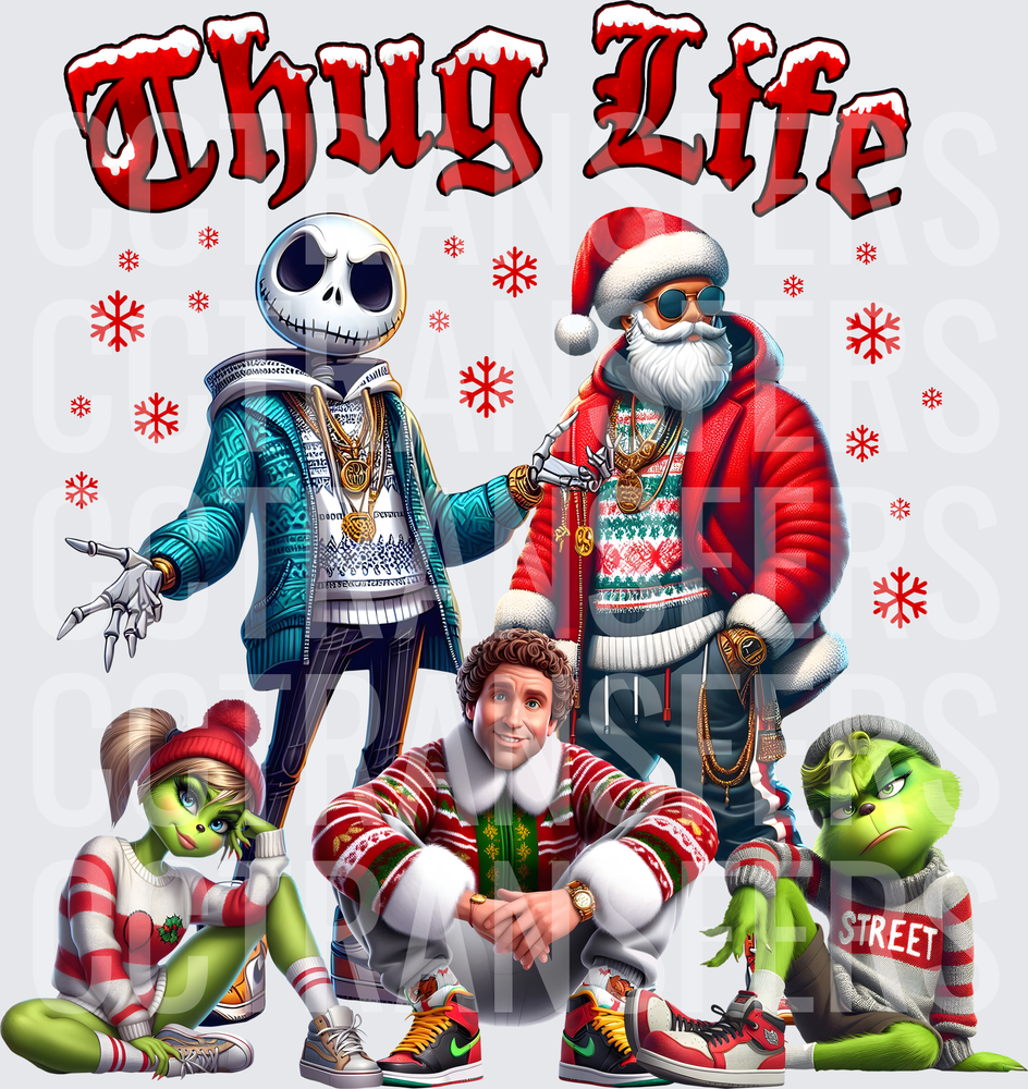 Thug Life Christmas Crew Holiday Squad (DTF)
