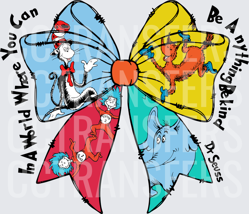 In A World Where You Can Be Anything Be Kind Bow (DTF)