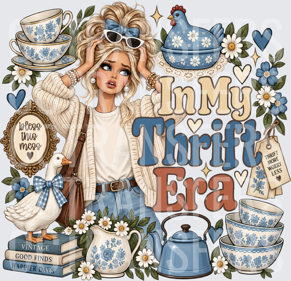 In My Thrift Era Blonde Girl Vintage Finds (DTF)