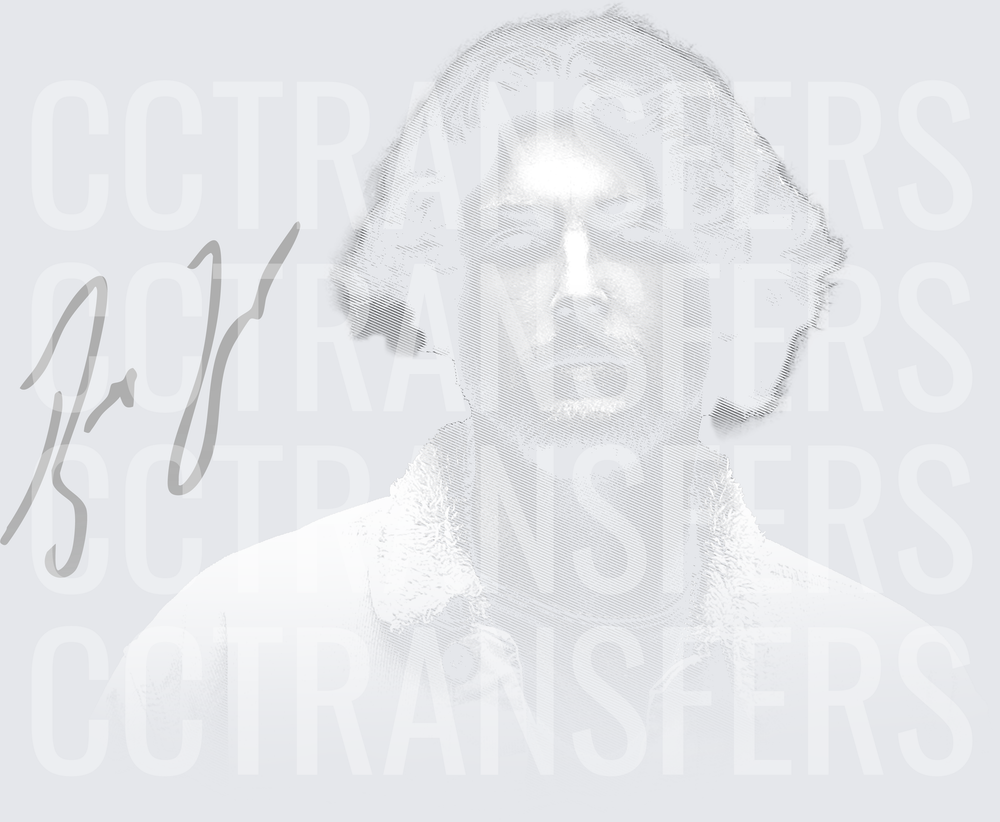 Faded Classical Composer Portrait with Signature (DTF)