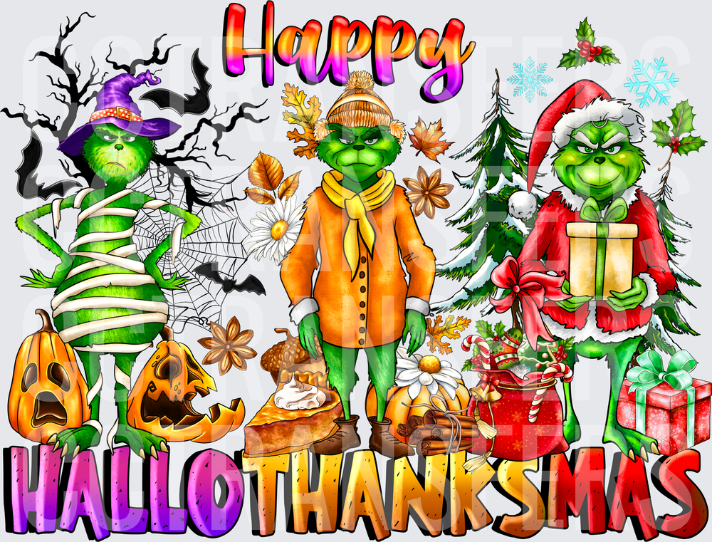 Happy Hallothanksmas G-Man Trio Holiday Seasons (DTF)