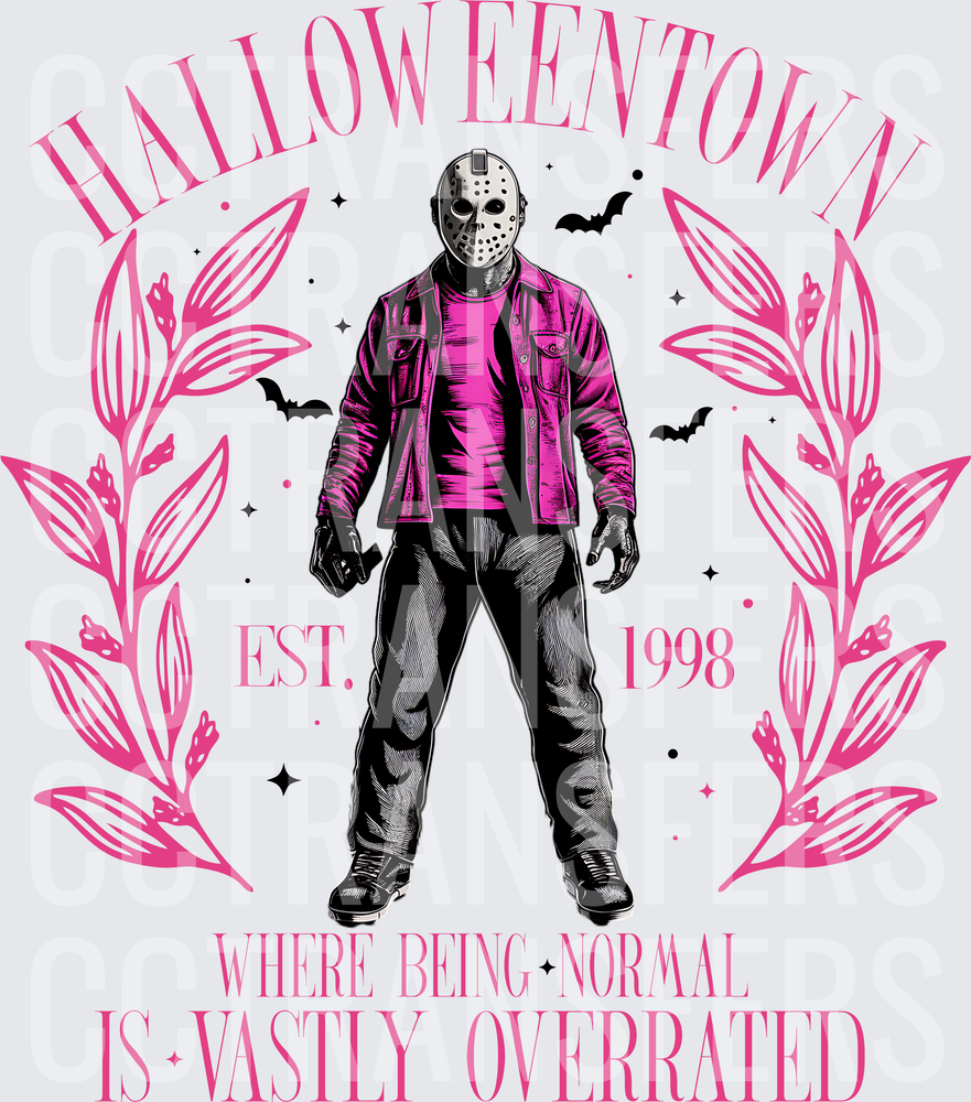 Halloweentown Est 1998 Jason Voorhees Pink Floral (DTF)