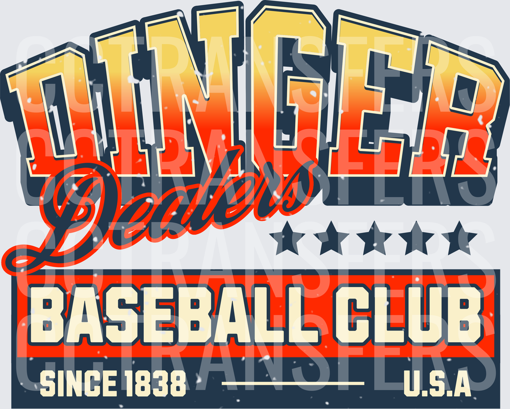 Dinger Dealers Baseball Club Since 1838 USA (DTF)