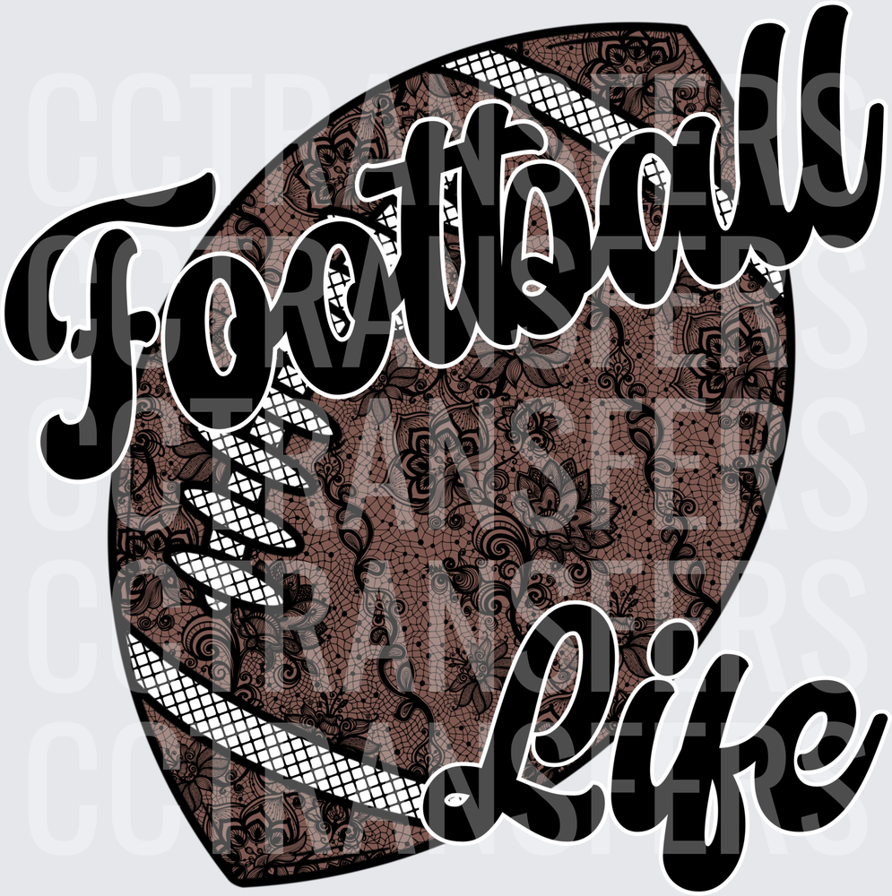 Football Life Floral Lace Patterned Ball (DTF)