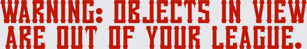Warning Objects In View Are Out Of Your League (DTF)