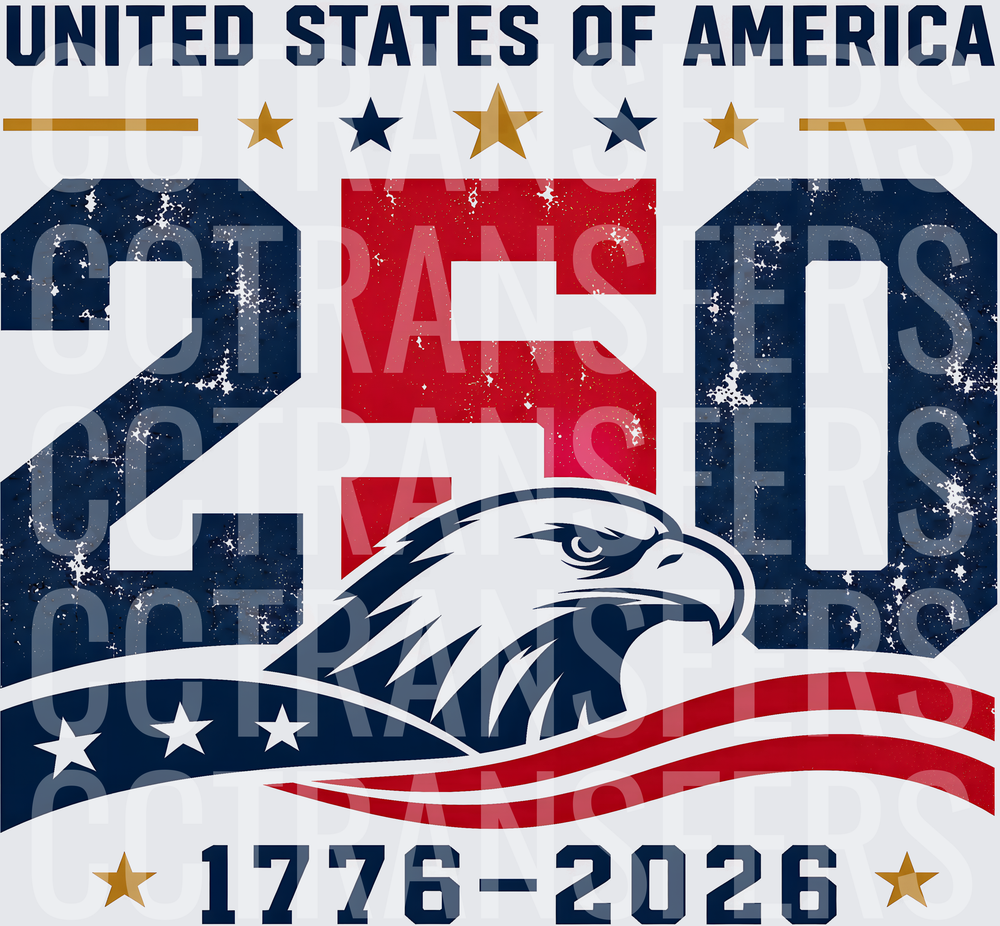 United States of America 250 1776-2026 Eagle Flag (DTF)