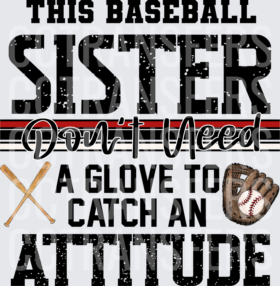 This Baseball Sister Don't Need A Glove To Catch An Attitude (DTF)