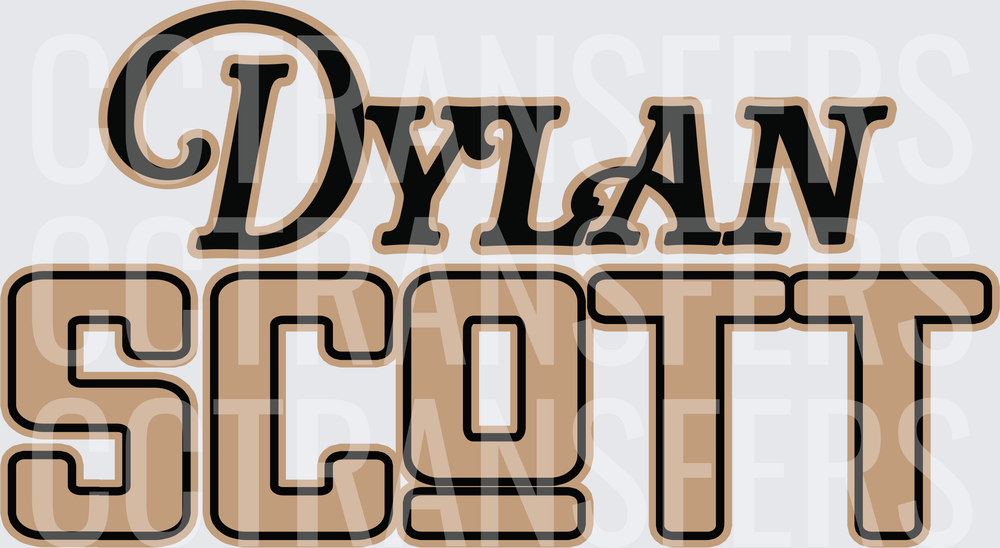Dylan Scott Country Music Logo Design (DTF)