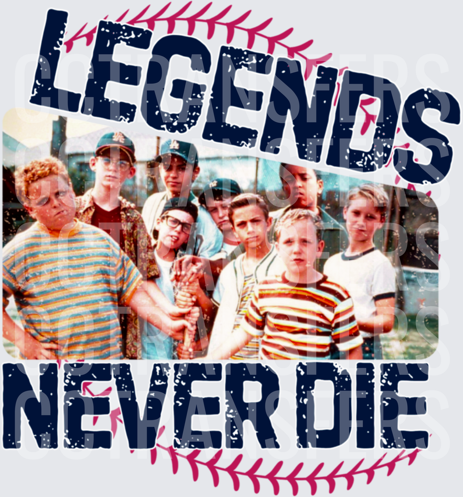 Legends Never Die Retro Baseball Kids Group (DTF)