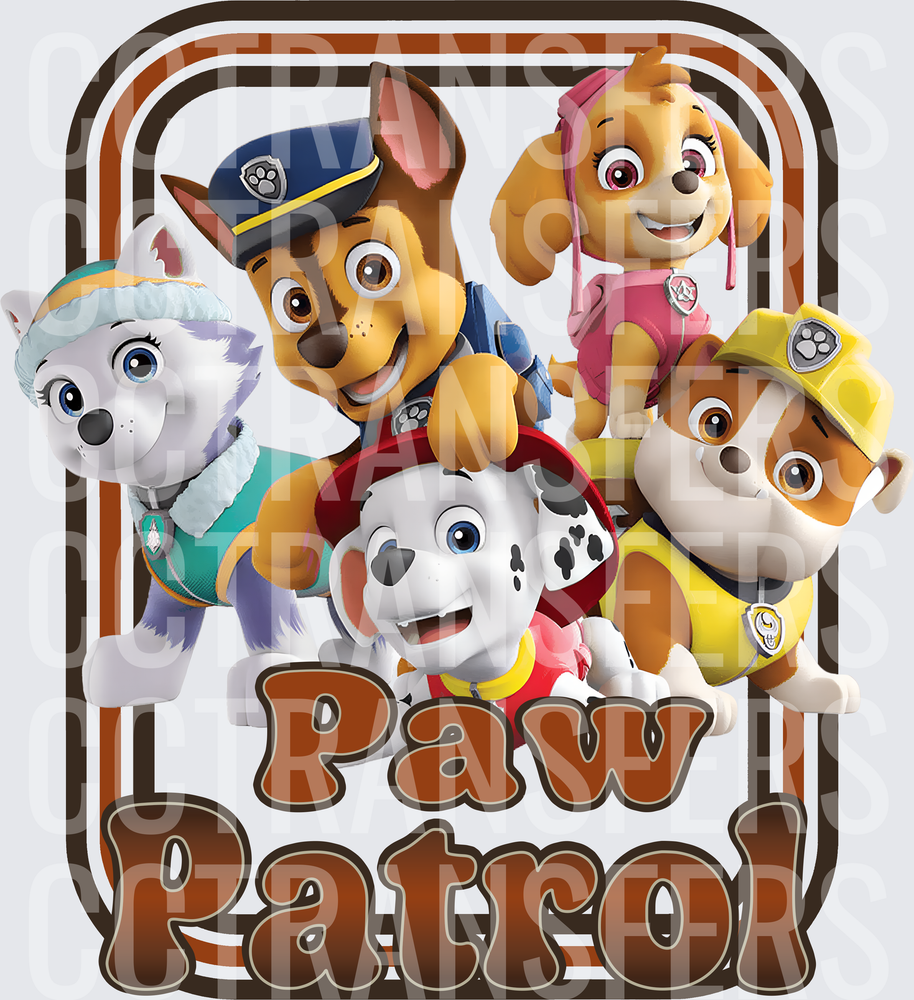 Paw Patrol Puppy Squad Group Pose (DTF)