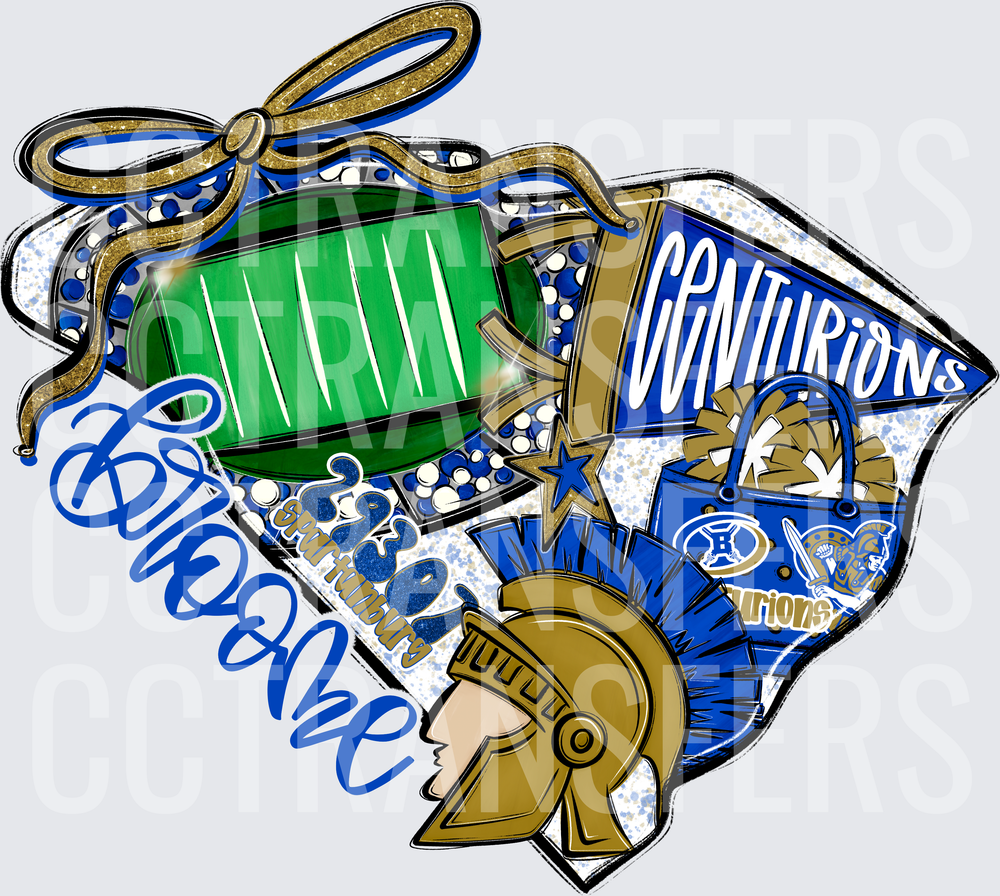 Centurions Football Spirit Spartan Helmet South Carolina (DTF)