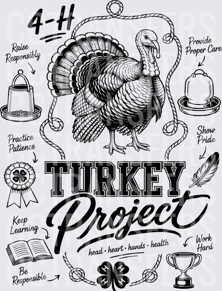 4-H Turkey Project Head Heart Hands Health (DTF)