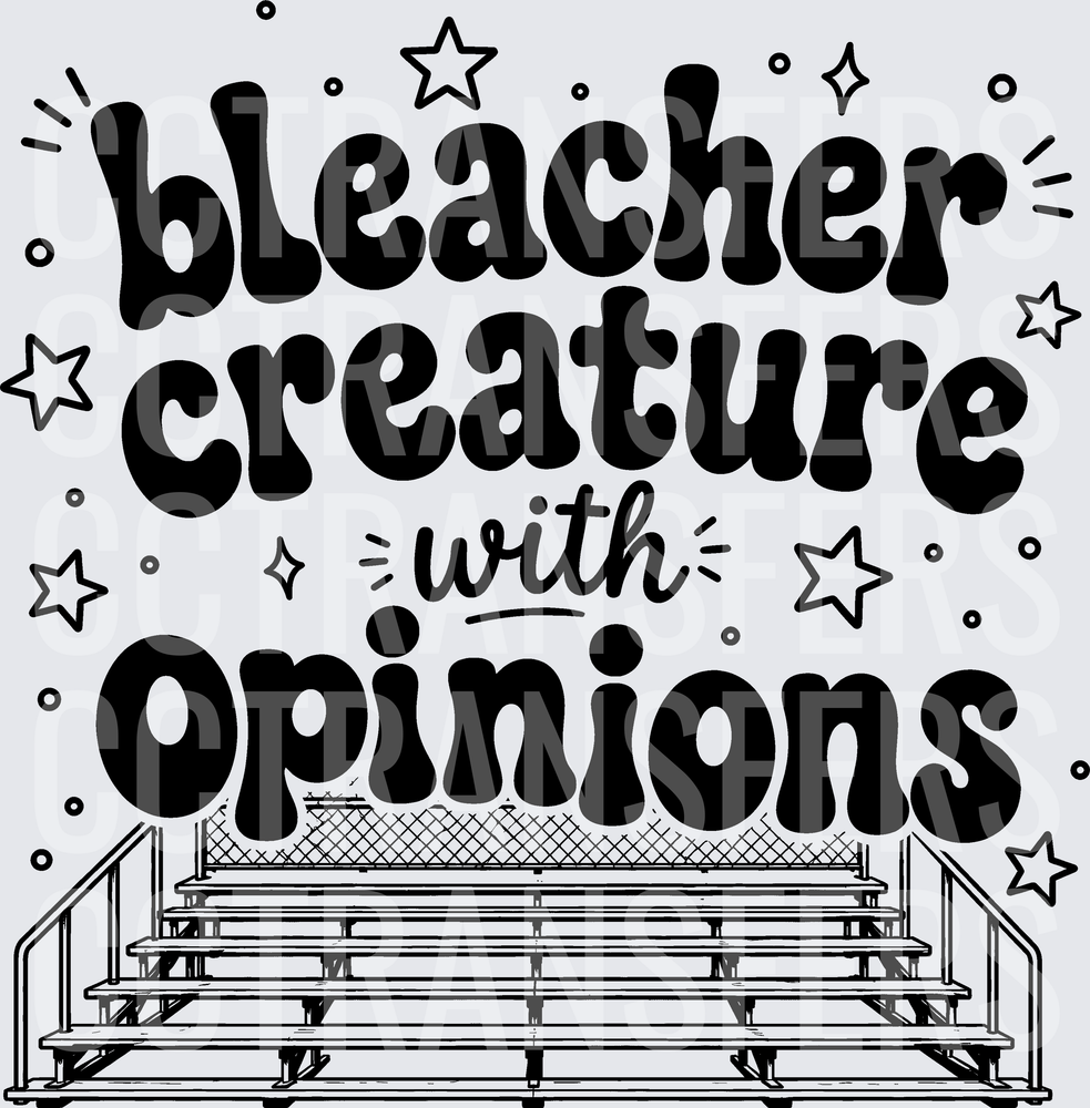Bleacher Creature With Opinions Sports Stands (DTF)