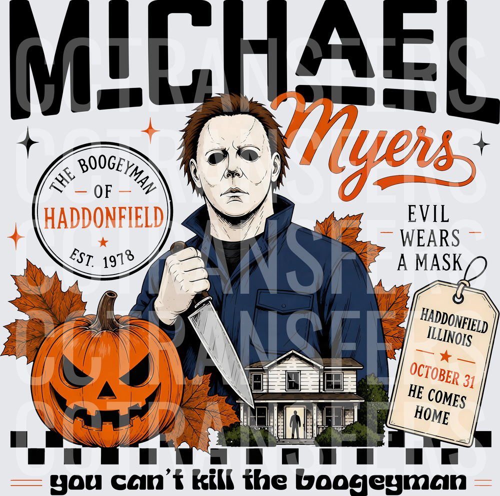 Halloween Boogeyman Masked Killer Evil Wears A Mask (DTF)