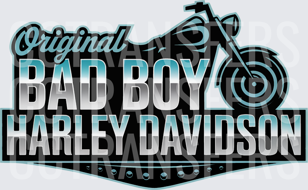 Original Bad Boy Motorcycle Biker Bold Logo Design (DTF)