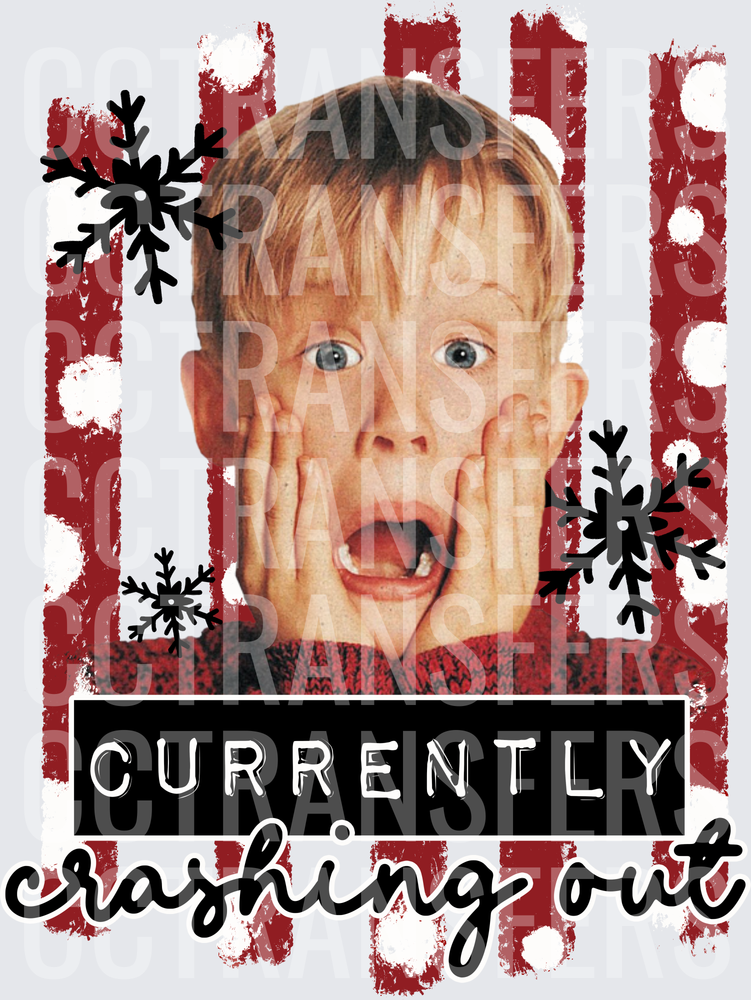 Shocked Boy Currently Crashing Out Christmas Snowflakes (DTF)
