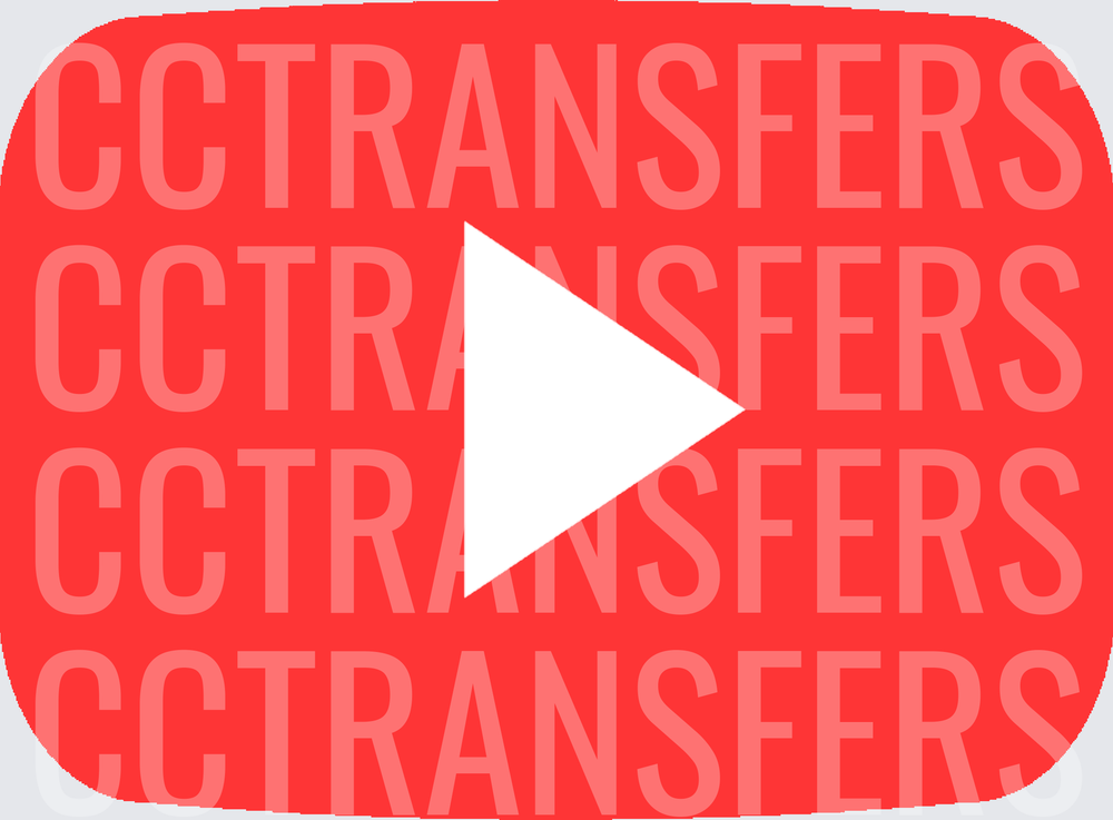 Red Rounded Rectangle White Play Button Icon (DTF)