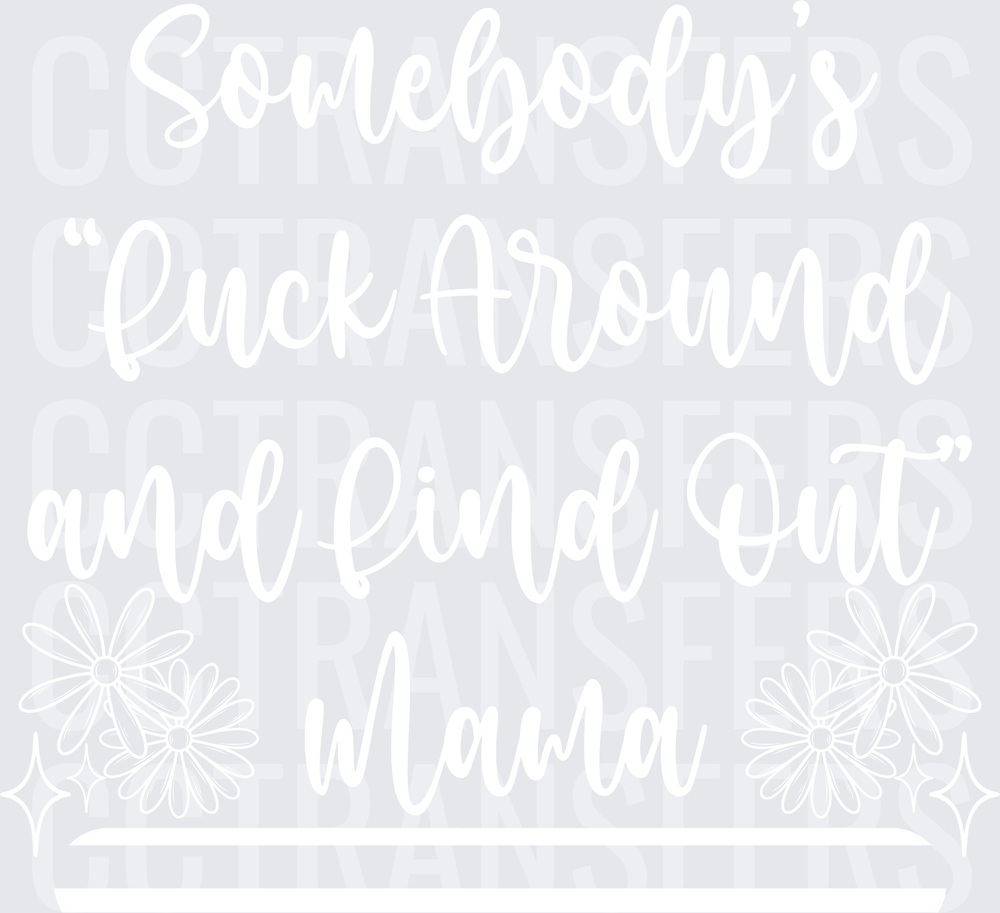 Bold Minimalist Abstract White Graphic Design (DTF)